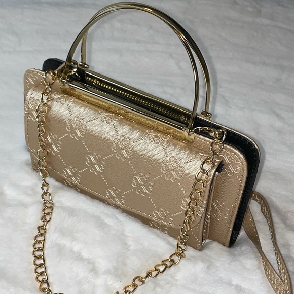 METAL HANDLE SMARTPHONE- FRIENDLY WALLET CROSSBODY - Picture 2 of 9